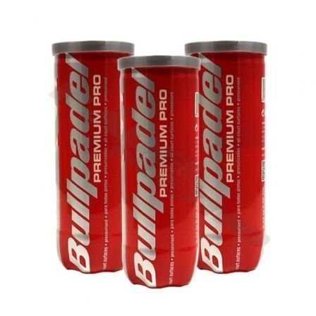 Bullpadel Bolas Premium Pro 72U - 24 Packs de 3 Unidades (72 Bolas) para Pádel